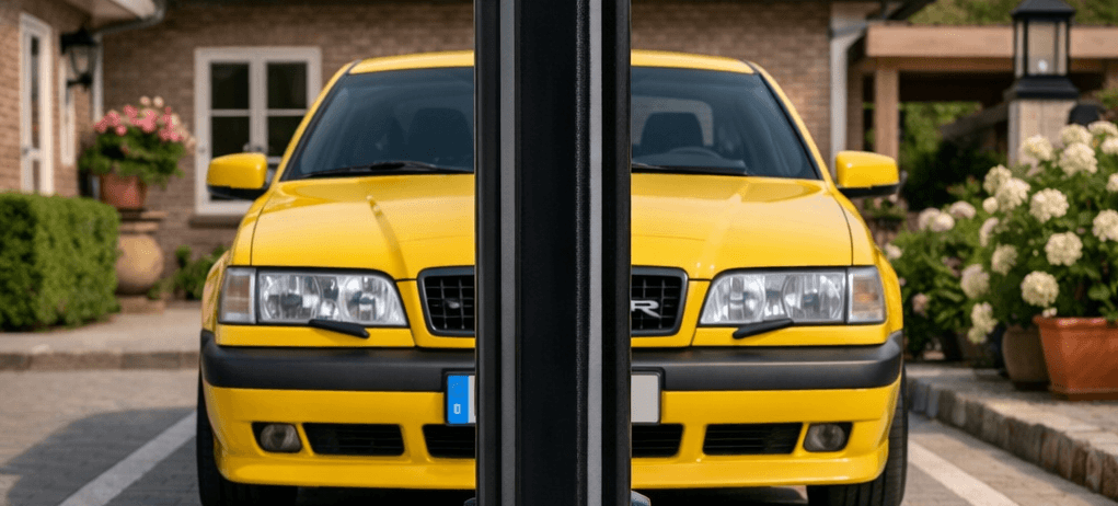 Parkeerzekerheid priveterrein - Rhinosystems Installatie van Rhino parkeerpalen met slot
